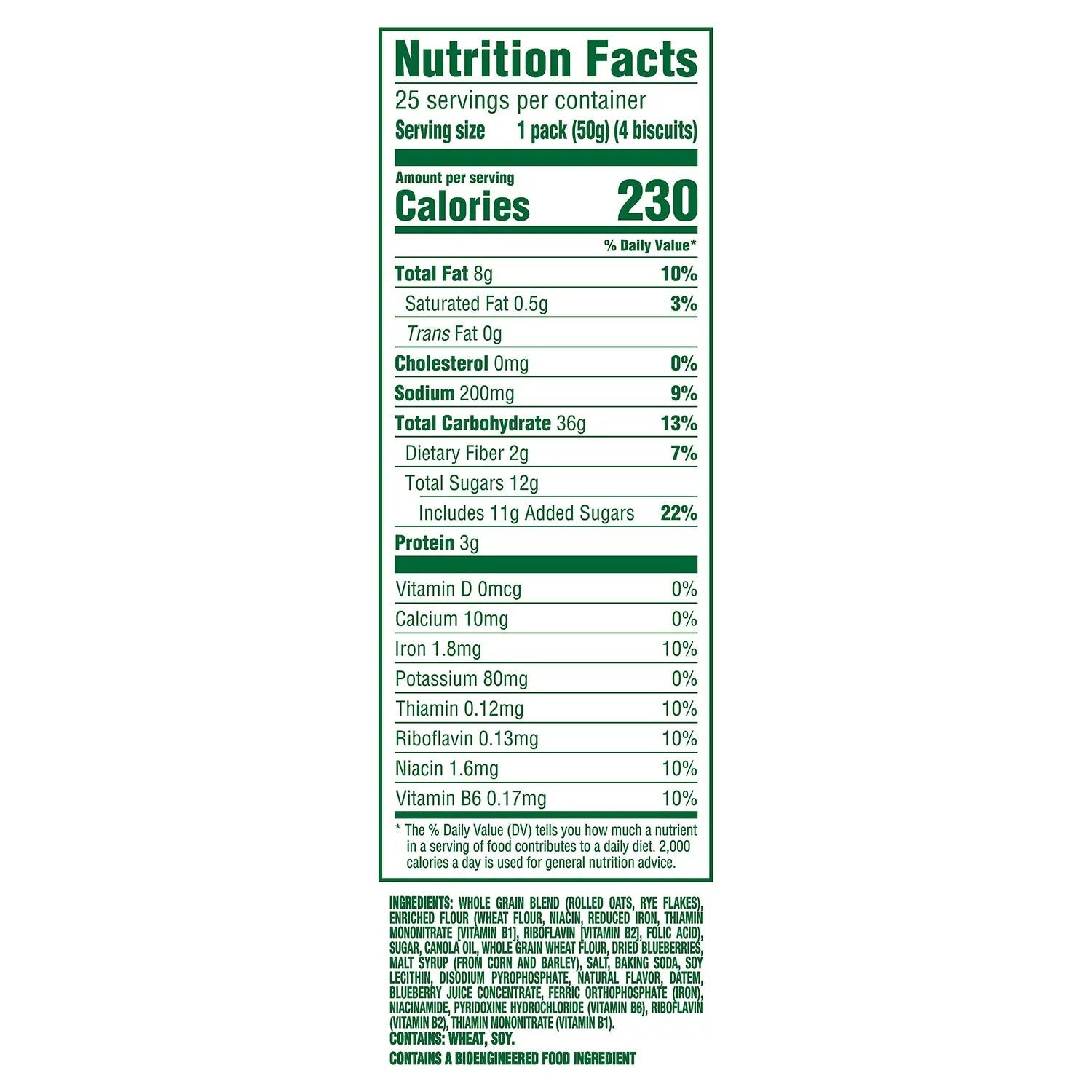 Nabisco Belvita Blueberry Breakfast Biscuits - 4ct/25pk