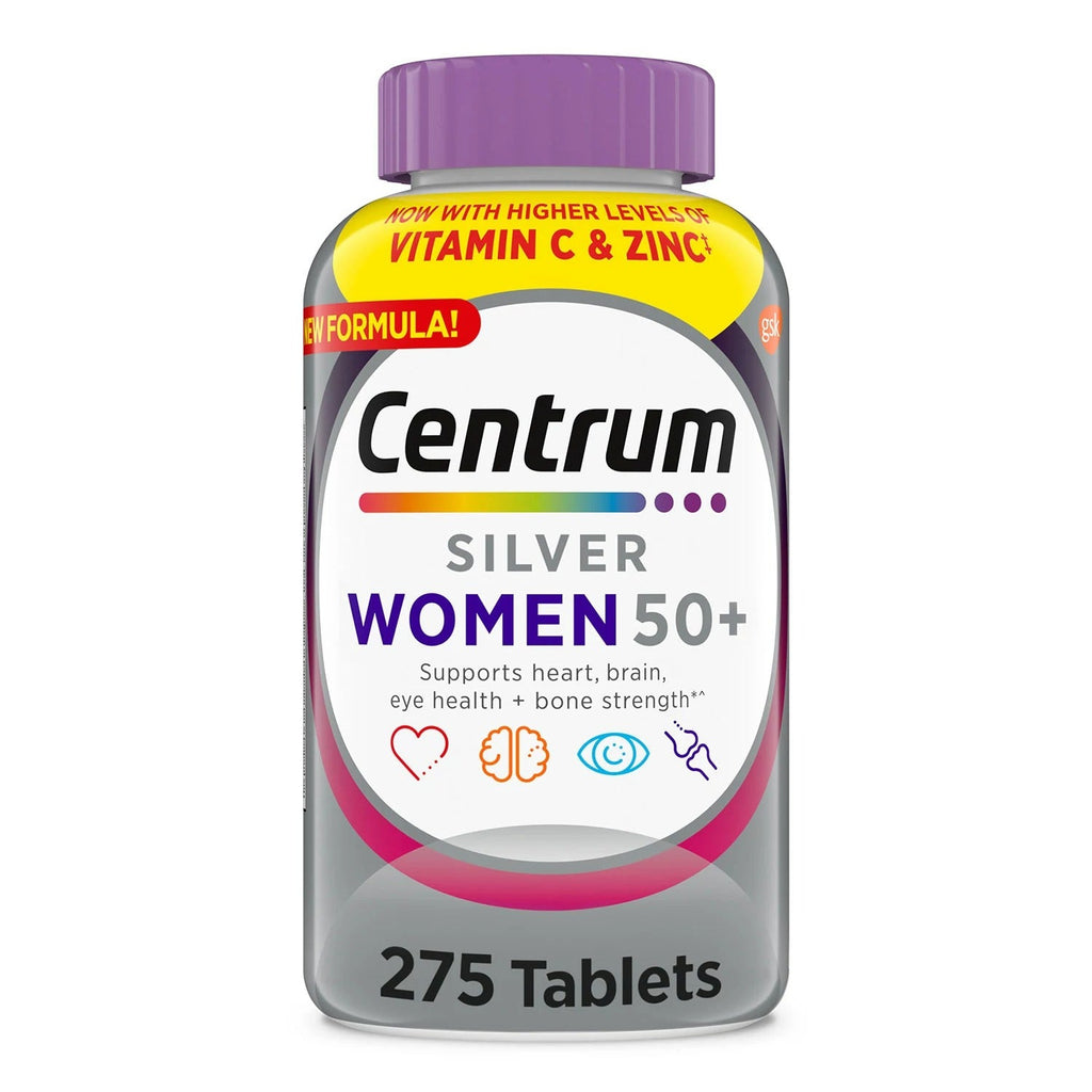 Centrum Silver Multivitamins for Women Over 50 Multimineral Supplement Tablets - 275ct/1pk
