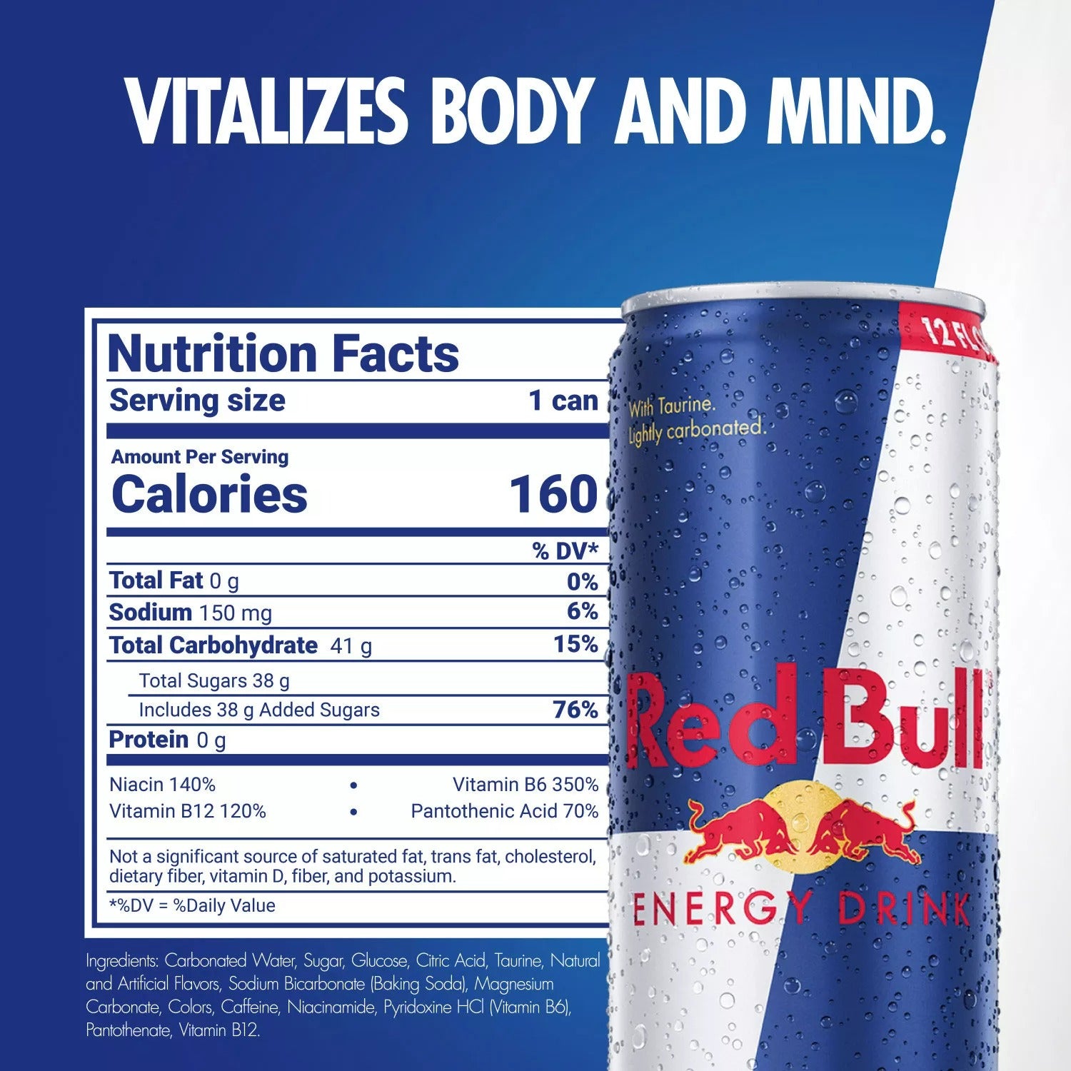 Red Bull Energy Cans - 12oz/24pk
