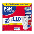 POM Individually Wrapped 2-Ply Paper Towels 110 sheets - 30ct/1pk