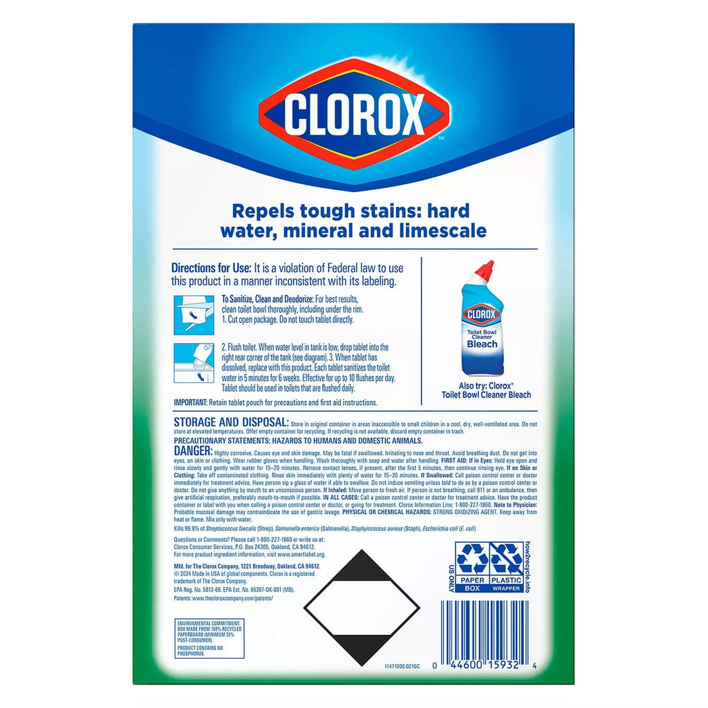 Clorox Ultra Clean Tablets Toilet Bowl Cleaner - (6x3.5)oz/1pk