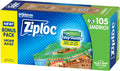 Ziploc Easy Guide Sandwich Bag - 105ct/12pk
