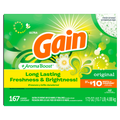 Gain Powder Laundry Detergent for Regular and HE Washers Original Scent 167 Loads - 172oz/2pk
