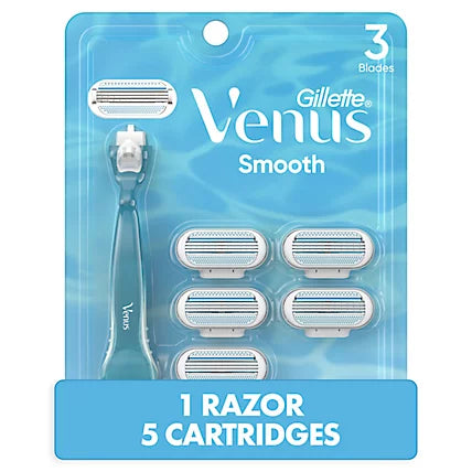 Venus Smooth 1 handle 5 refills - (1+5)ct/8pk