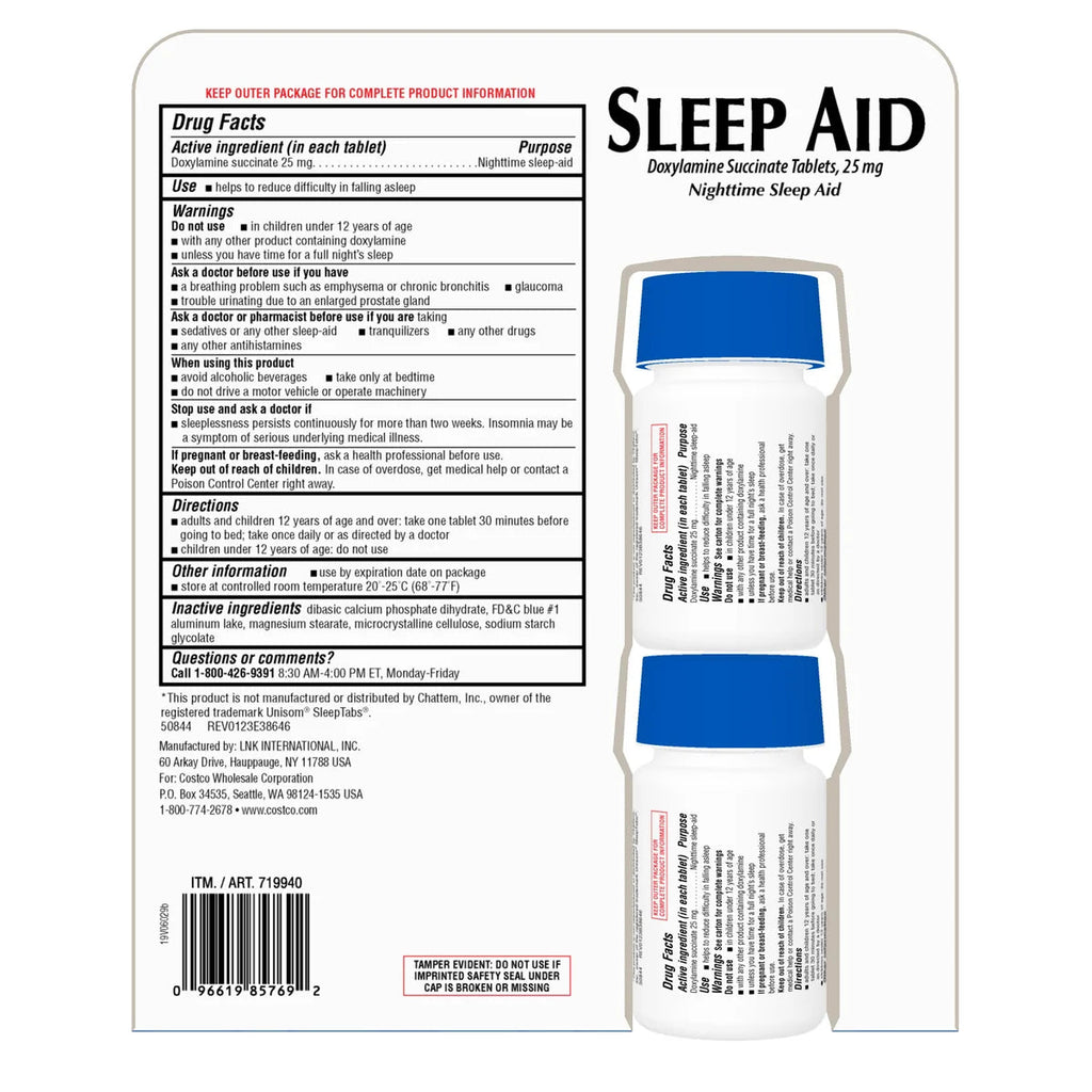 Kirkland Signature Nighttime Sleep Aid - (2x96)ct/1pk
