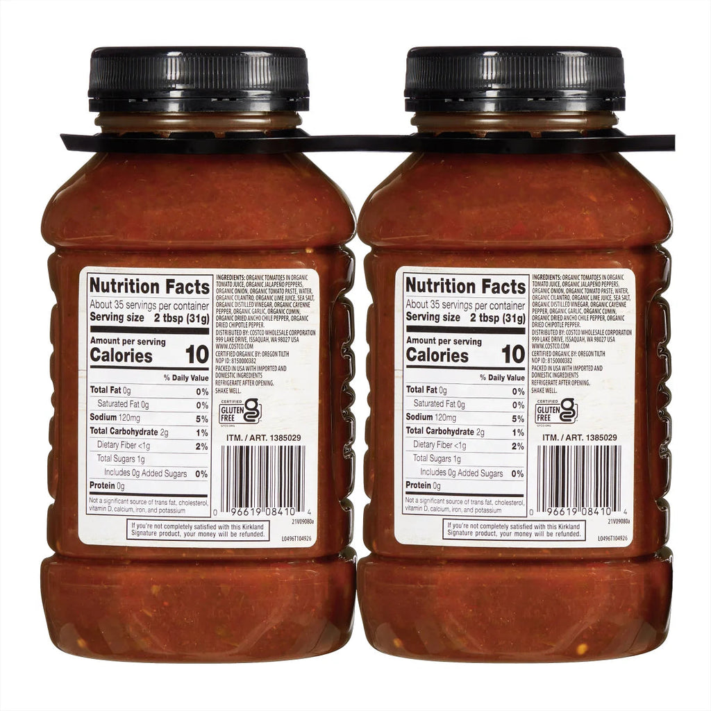 Kirkland Signature Organic Salsa Medium - (2x38)oz/1pk