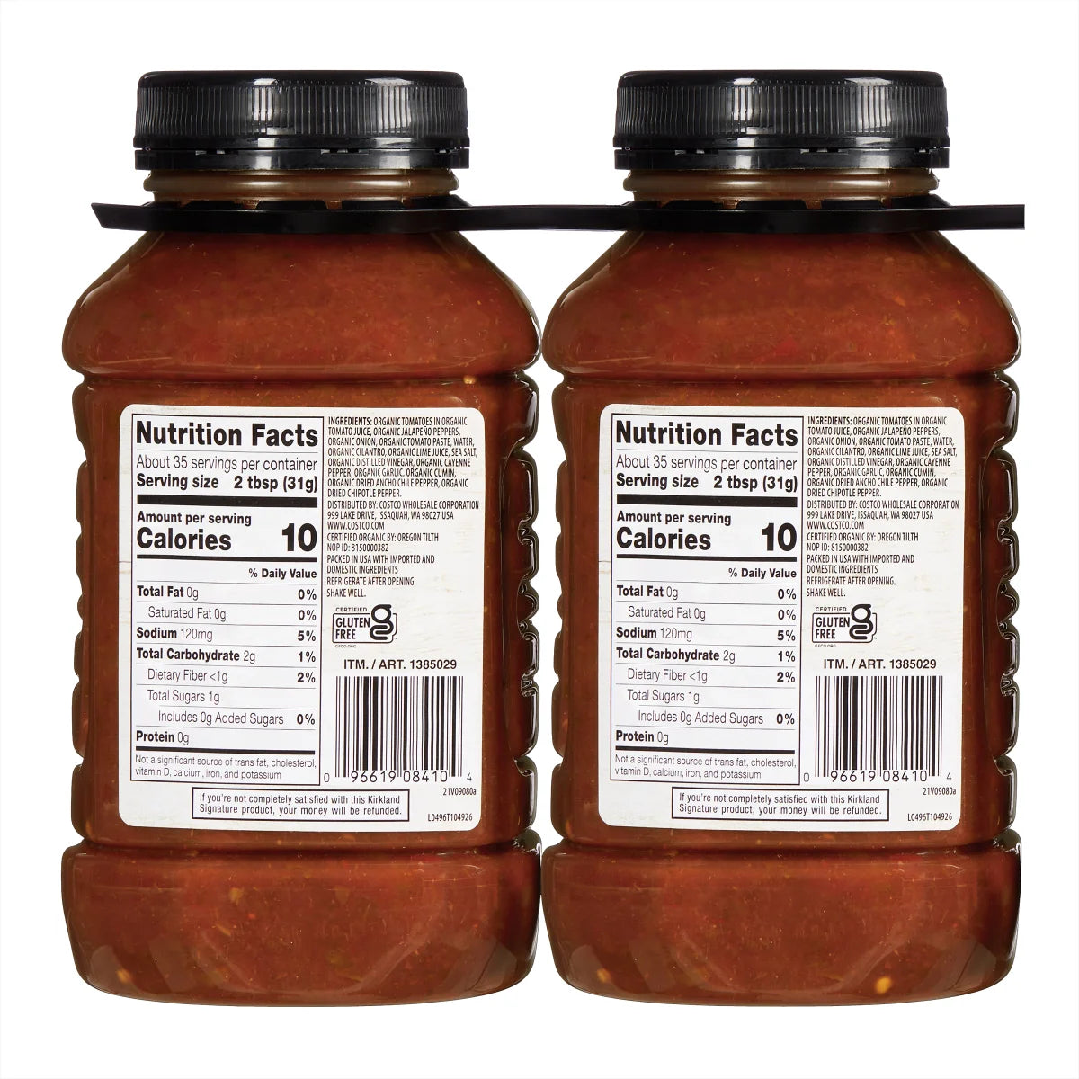 Kirkland Signature Organic Salsa Medium - (2x38)oz/1pk
