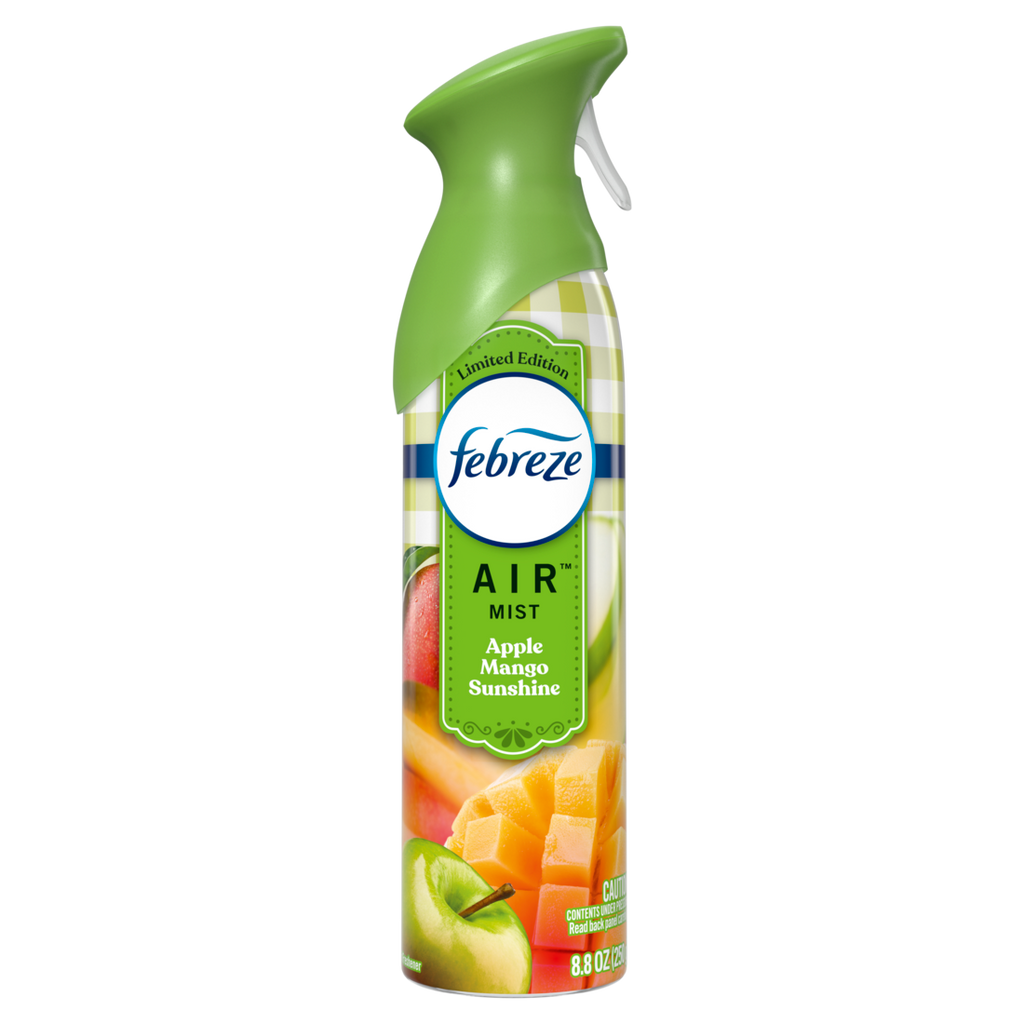 Febreze Air Freshener Spray Odor-Fighting Room Spray Apple Mango Sunshine Scent - 8.8oz/6pk