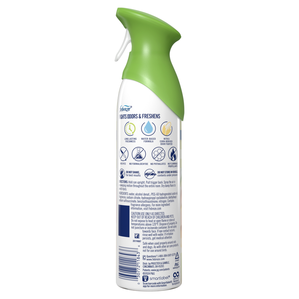 Febreze Air Freshener Spray Odor-Fighting Room Spray Apple Mango Sunshine Scent - 8.8oz/6pk