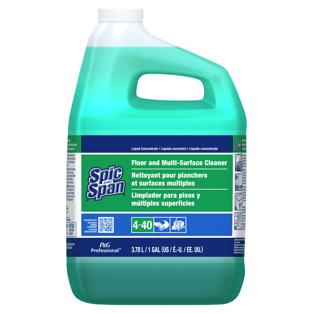 Spic And Span Professional Bulk Floor And Multi-Surface Cleaner Concentrate For Commercial Use 1 Gallon - 1gal/3pk