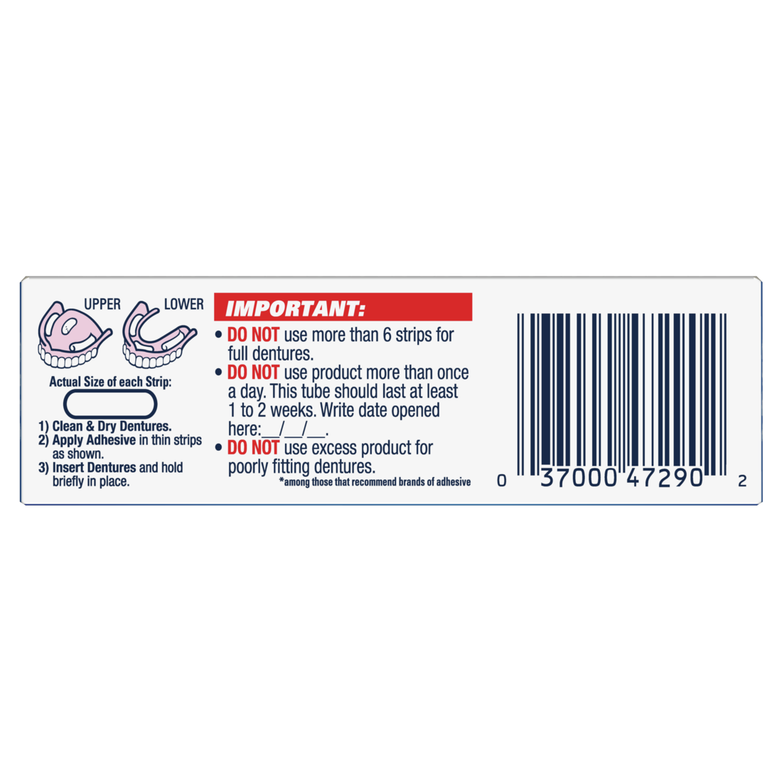 Fixodent Denture Adhesive Cream - 0.6oz/24pk