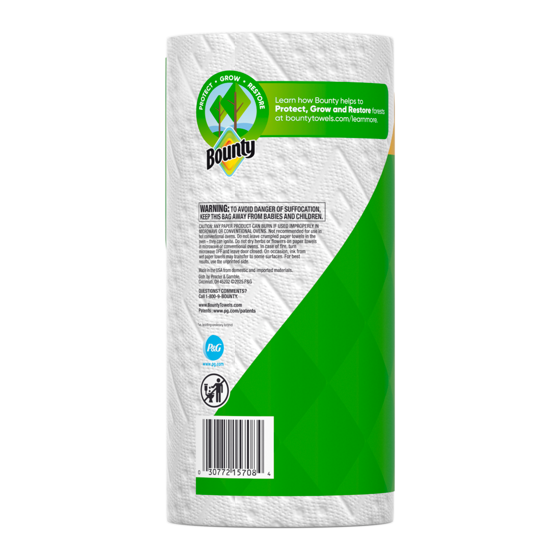 Bounty Paper Towels Select-A-Size White 1 Double Roll 82 Sheets Per Roll - 1ct/24pk