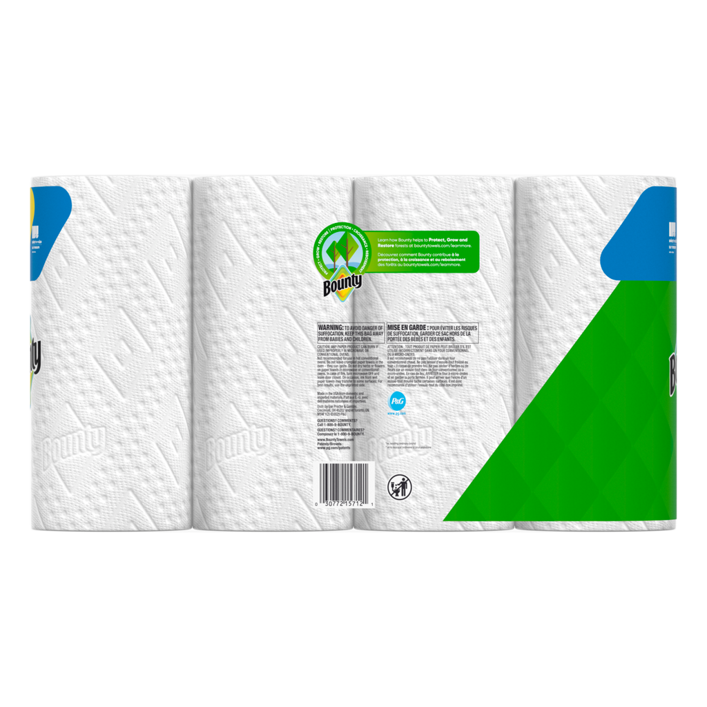 Bounty Paper Towels Select-A-Size White 4 Double Rolls 82 Sheets Per Roll - 4ct/6pk