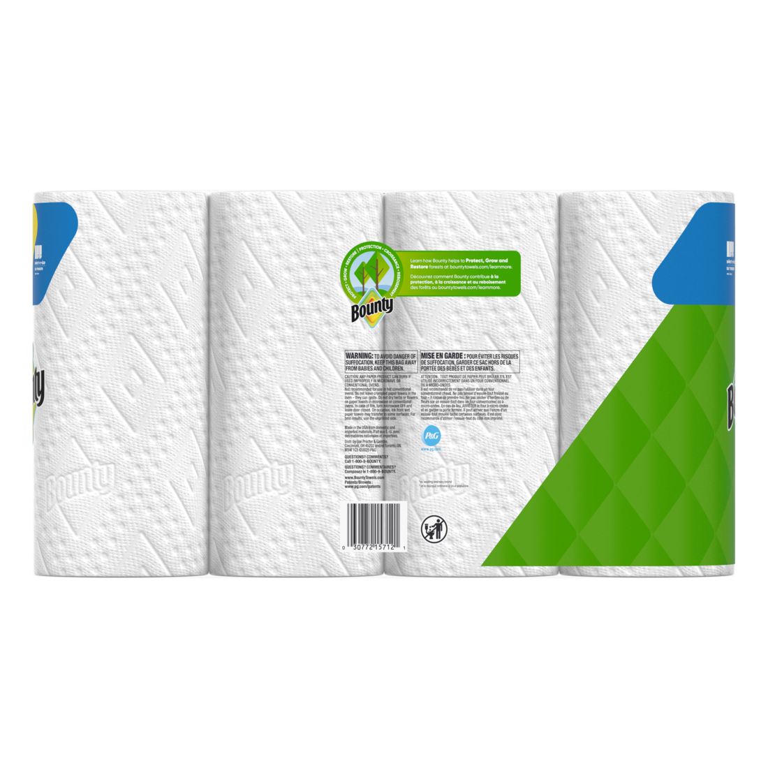 Bounty Paper Towels Select-A-Size White 4 Double Rolls 82 Sheets Per Roll - 4ct/6pk