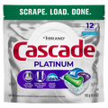 Cascade Platinum Dishwasher Pods Dishwasher Detergent Dish Detergent Soap Fresh - 12ct/6pk
