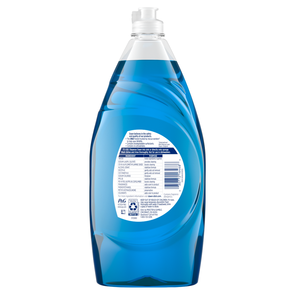 Dawn Ultra Dish Soap Liquid Dishwashing Liquid Grease Removal Original - 30.8oz/8pk