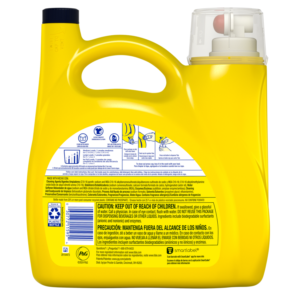 Tide Simply Oxi Boost + Febreze Odor Defense 96 Loads Tough On Stains And Odors Febreze Sunny Breeze Scent - 137oz/4pk