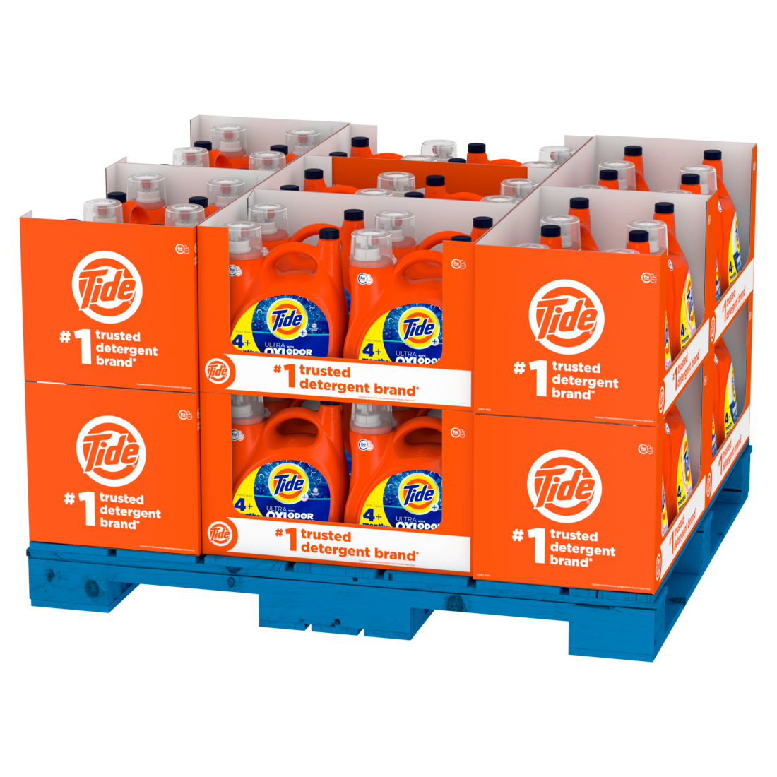 Tide Display: Liquid Laundry Detergent 115 loads - Original Scent (42ct) and Free & Gentle Unscented (14ct) - 151oz/56pk
