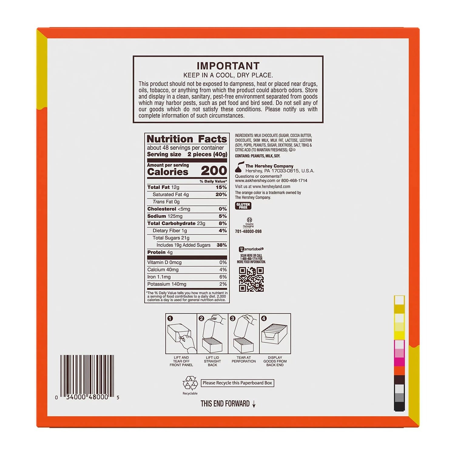 Reese's 4 Peanut Butter Cups King Size - 2.8oz/24ct/6pk