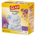 Glad Tall Kitchen Drawstring Lavender Odor Shield 13 Gallon - 110ct/3pk