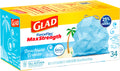 Glad ForceFlex MaxStrength Tall Kitchen Drawstring Trash Bags 13 Gallon Beachside Breeze with Febreze Freshness - 34ct/6pk