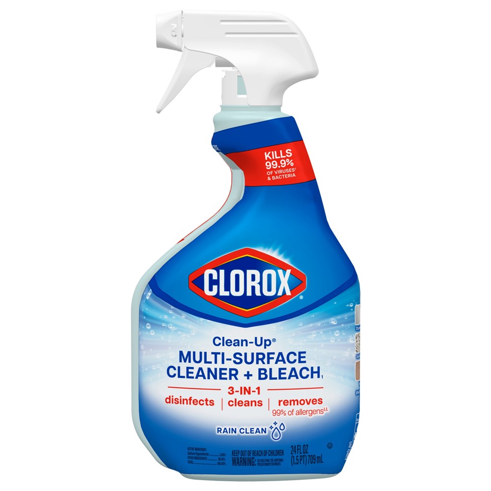 Clorox Clean-Up Cleaner Spray Rain Clean - 24oz/9pk