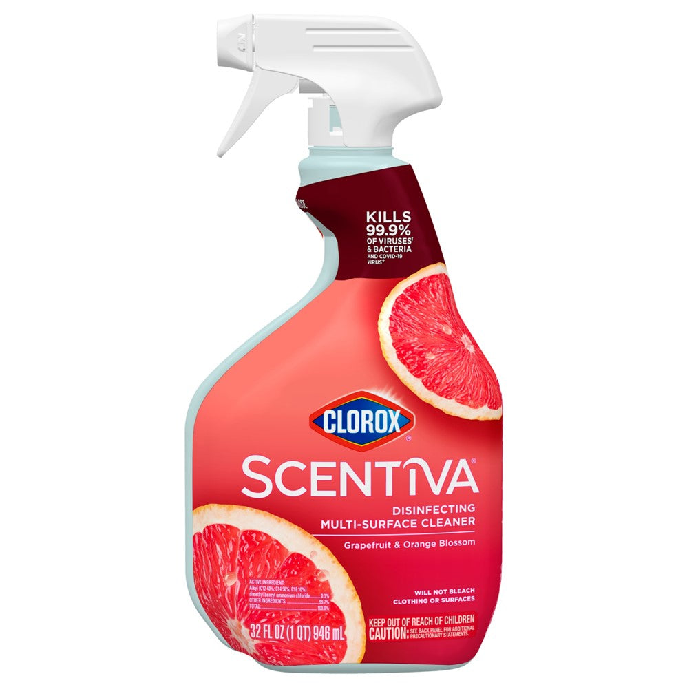 Clorox Scentiva Multi-Surface Cleaner Spray Grapefruit & Orange Blossom - 32oz/9pk