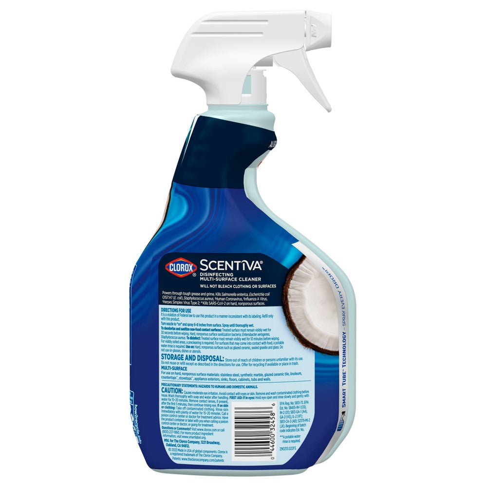 Clorox Scentiva Multi-Surface Cleaner Spray Coconut & Waterlily - 24oz/6pk