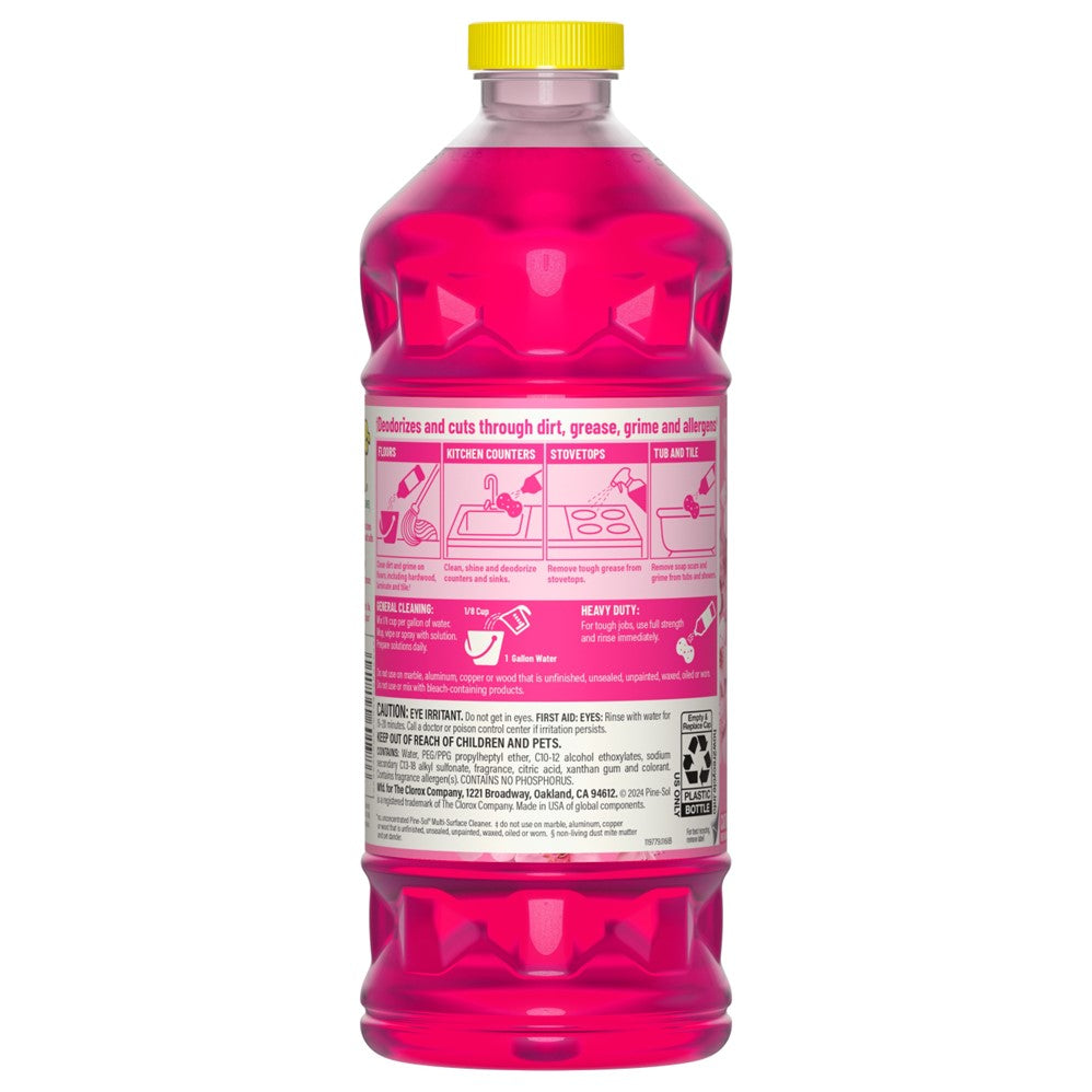 Pine Sol Cleaner Cherry Blossom Citric Acid Formula - 48oz/6pk