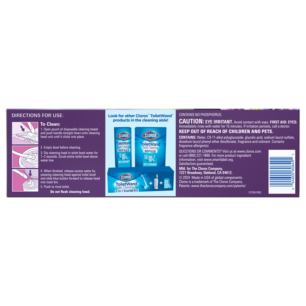 Clorox Toiletwand Scentiva Lavender & Jasmine Refill - 10ct/6pk