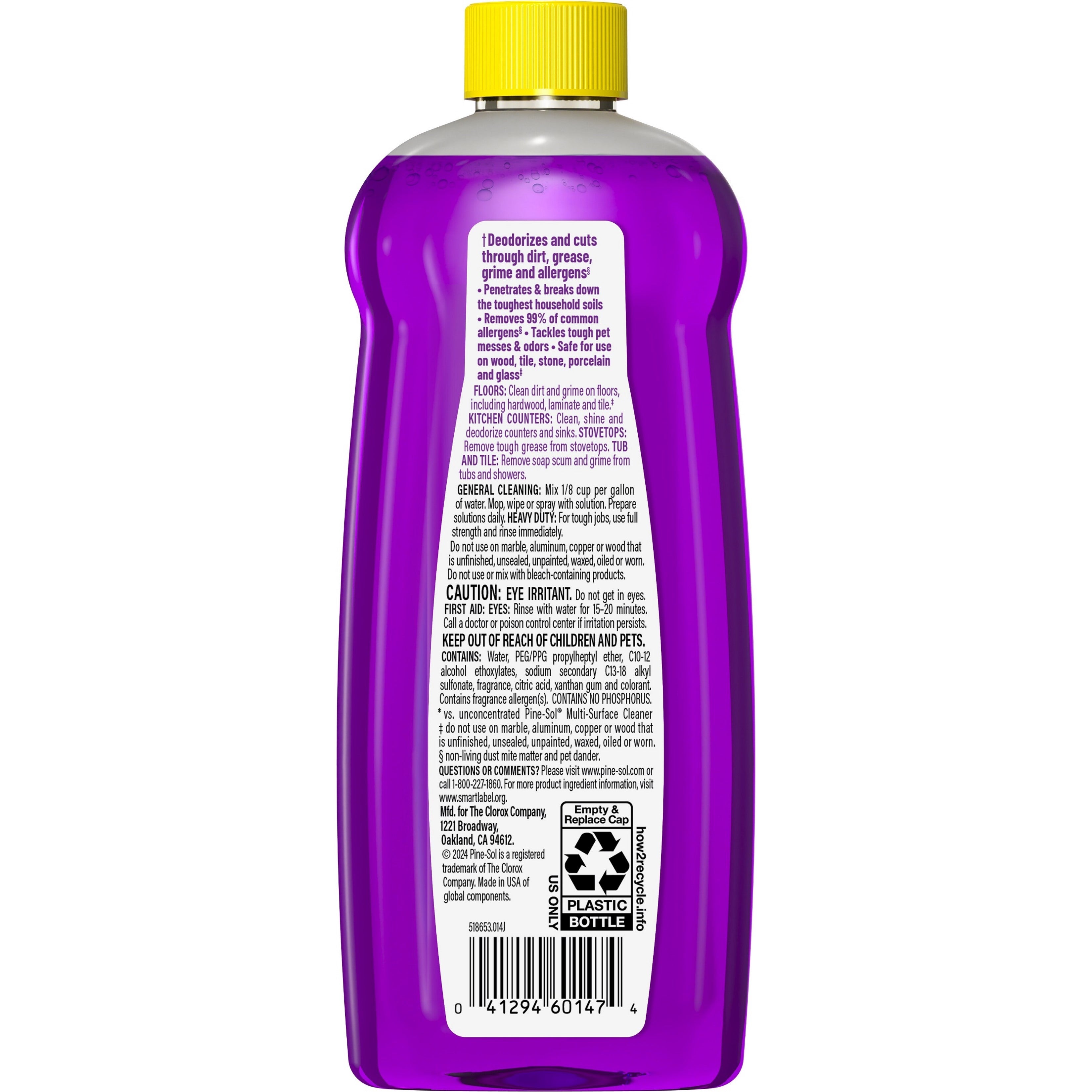 Pine-Sol Multi-Surface Cleaner Lavender Clean Citric Acid Formula - 14oz/12pk