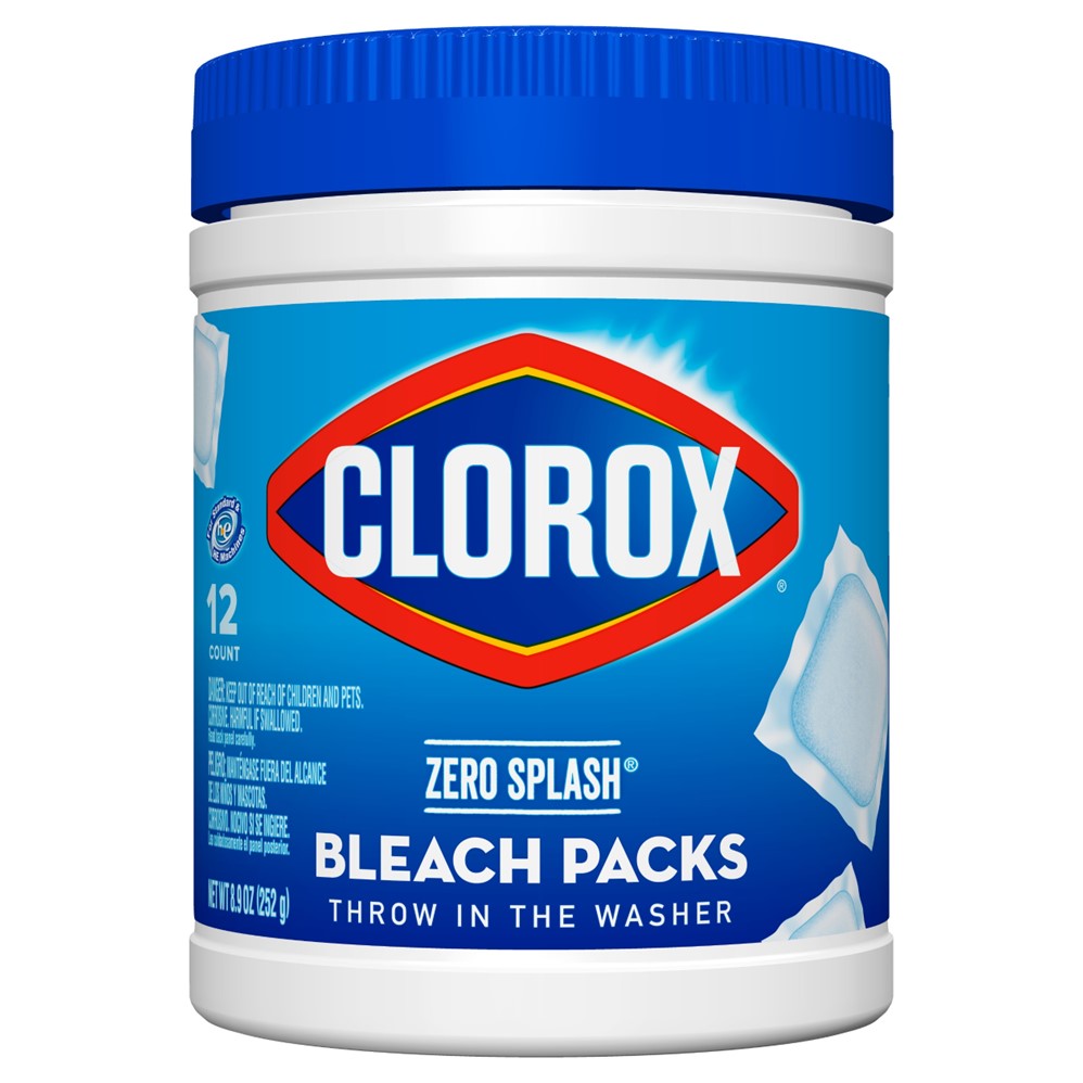 Clorox Zero Splash Bleach Packs Regular - 12ct/6pk