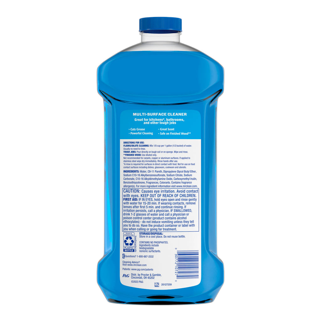 Mr. Clean All Purpose Cleaner  Floor Cleaner For Mopping Cleaning Liquid Unstopables - 41oz/4pk