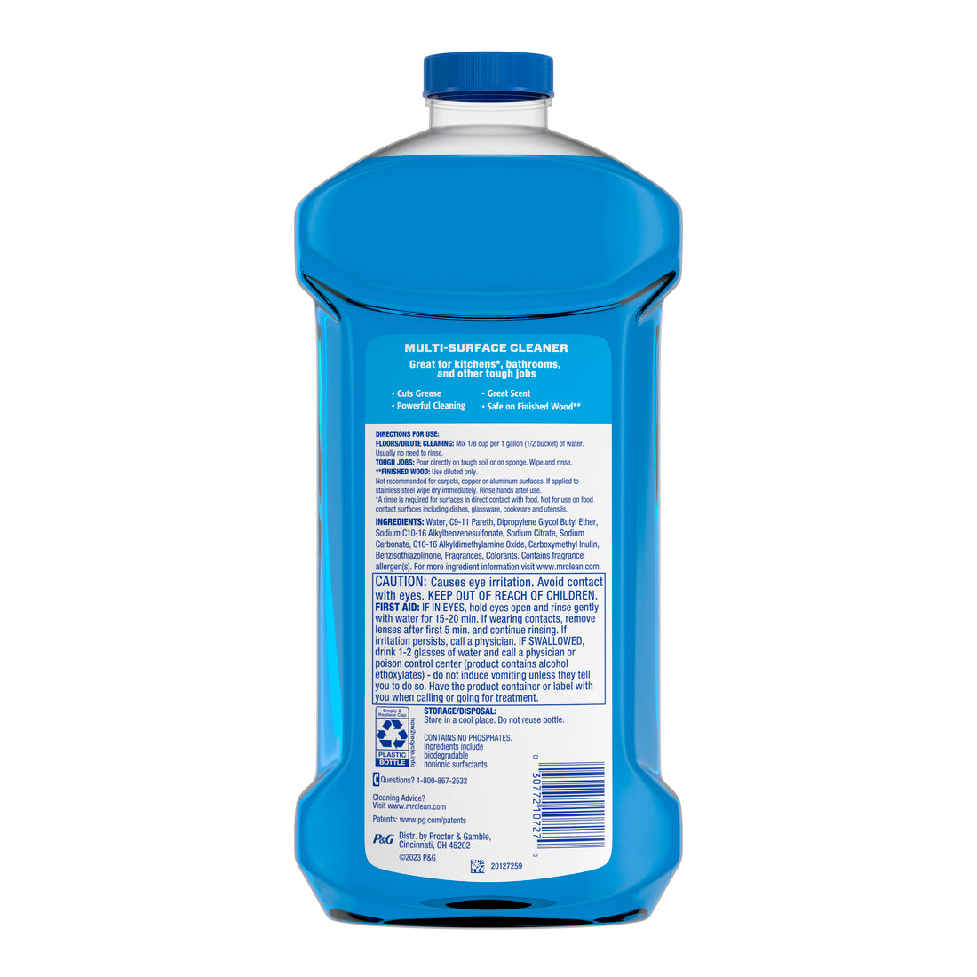 Mr. Clean All Purpose Cleaner  Floor Cleaner For Mopping Cleaning Liquid Unstopables - 41oz/4pk
