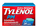 Tylenol PM Extra Strength Pain Reliever / Nighttime Sleep Aid Caplets - 24ct/72pk