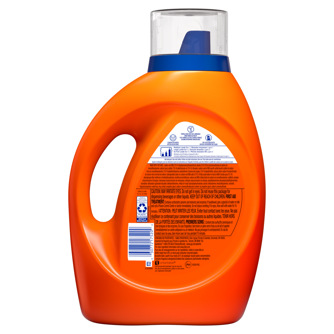 Tide Ultra Oxi Boost Liquid Laundry Detergent 65 Loads Advanced Stain Remover Laundry Detergent Liquid With Extra Oxi Power - 92oz/4pk