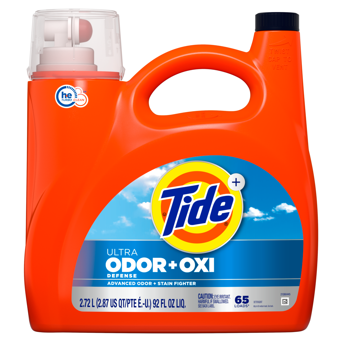 Tide Ultra Odor Defense Plus Oxi Liquid Laundry Detergent 65 Loads Advanced Odor And Stain Fighting Laundry Detergent Liquid - 92oz/4pk