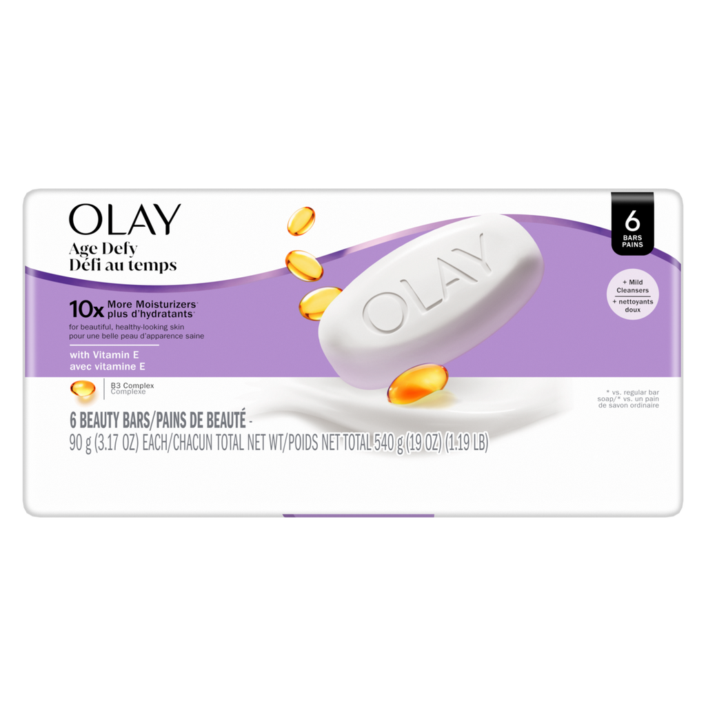 Olay Age Defying Bar Soap  With Vitamin E And Vitamin B3 Complex Beauty Bars - (6x3.17)oz/6pk