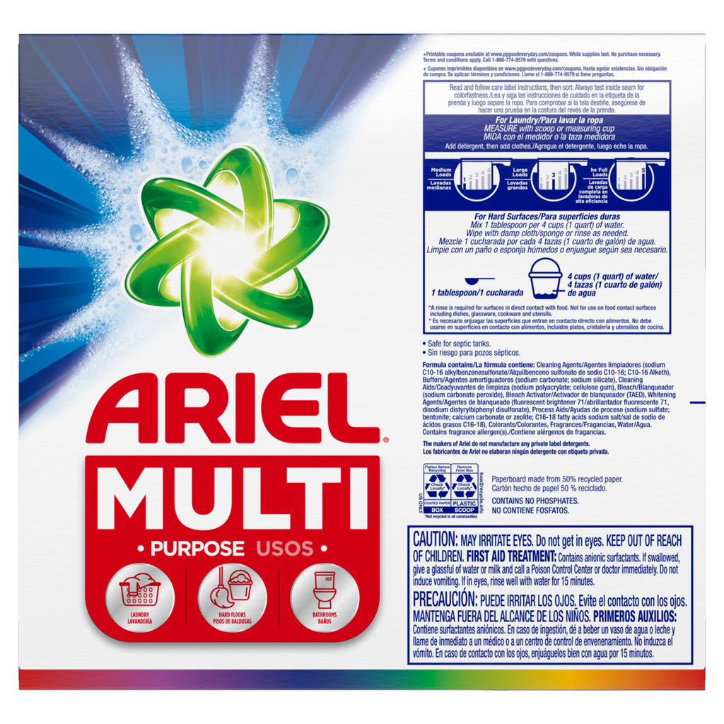 Ariel Color Safe Multi-Use Powder 95 Loads - 108oz/2pk