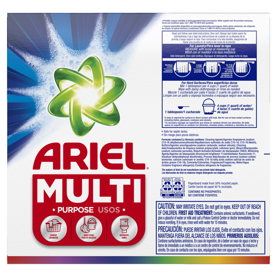 Ariel Color Safe Multi-Use Powder 95 Loads - 108oz/2pk