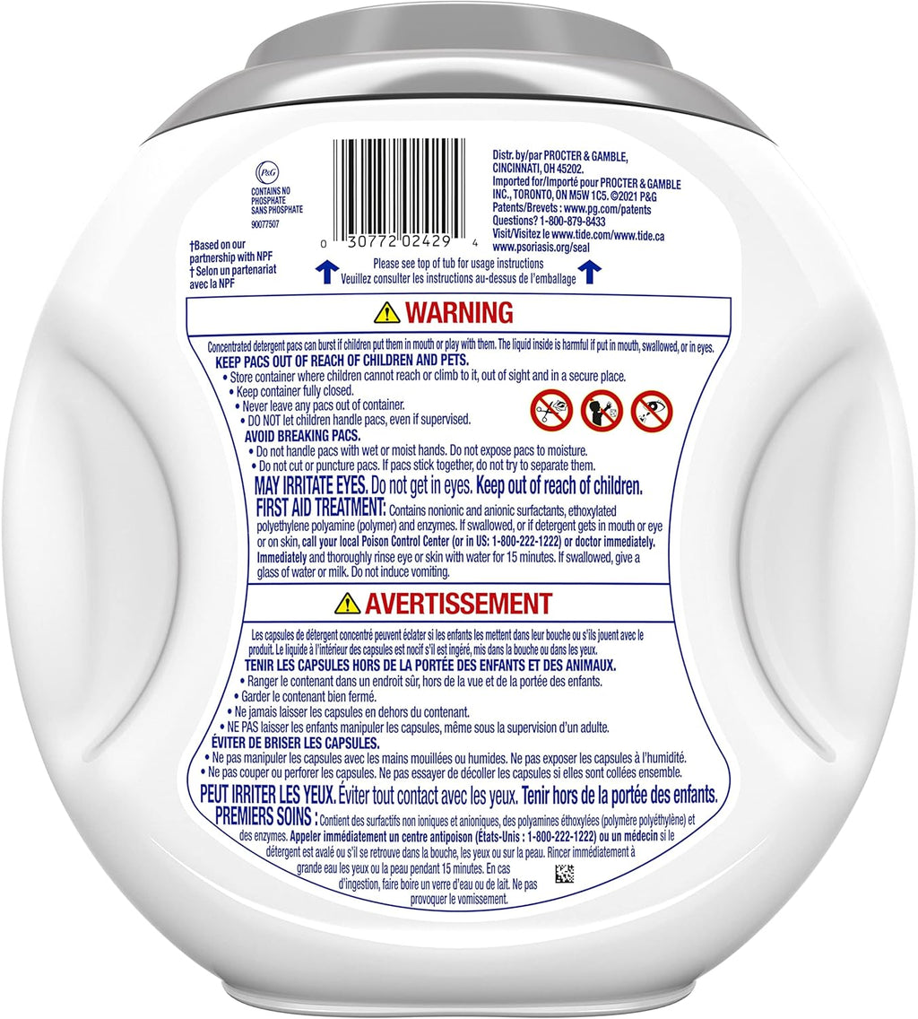 Tide Hygienic Clean Free Power PODS Laundry Detergent Unscented - 25ct/4pk