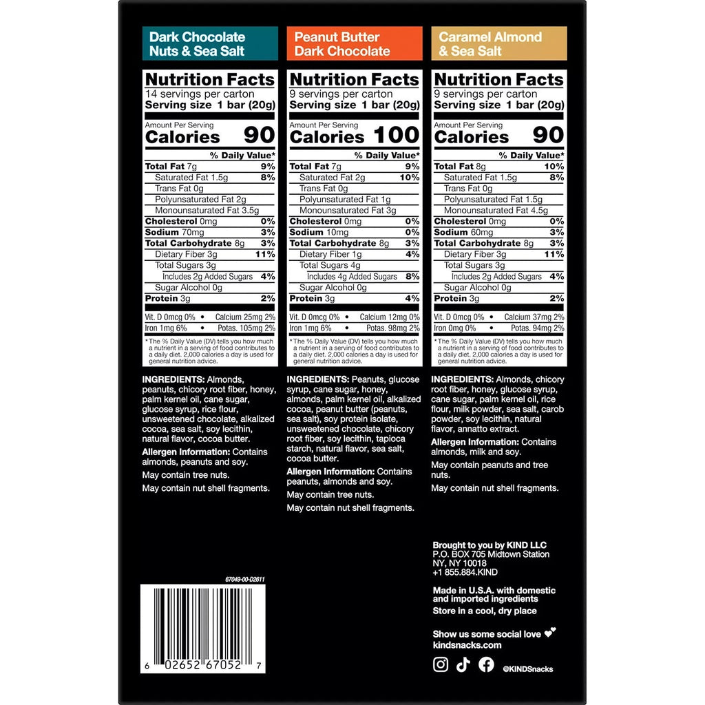KIND Snacks Mini Nut Bar Variety Pack - (32x0.7)oz/1pk