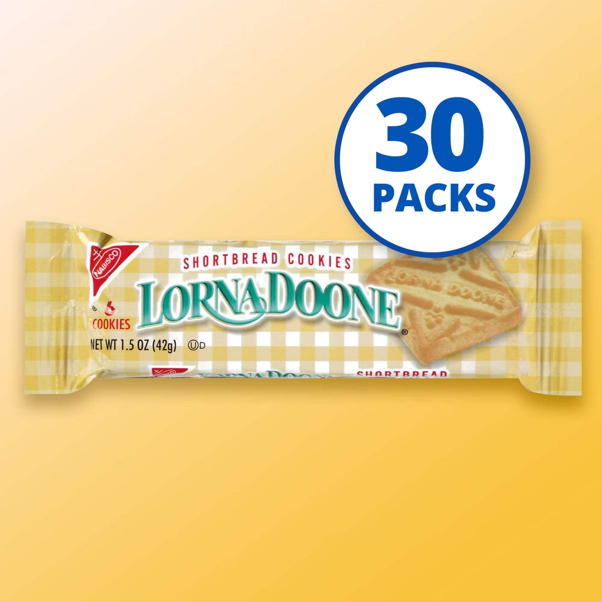 Nabisco Lorna Doone ShortBread Cookies - 1.5oz/30pk