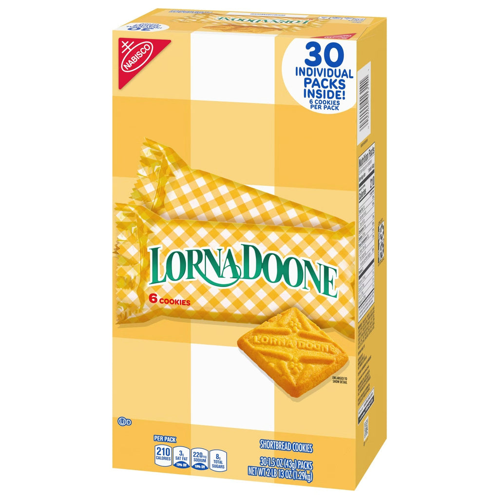 Nabisco Lorna Doone ShortBread Cookies - 1.5oz/30pk