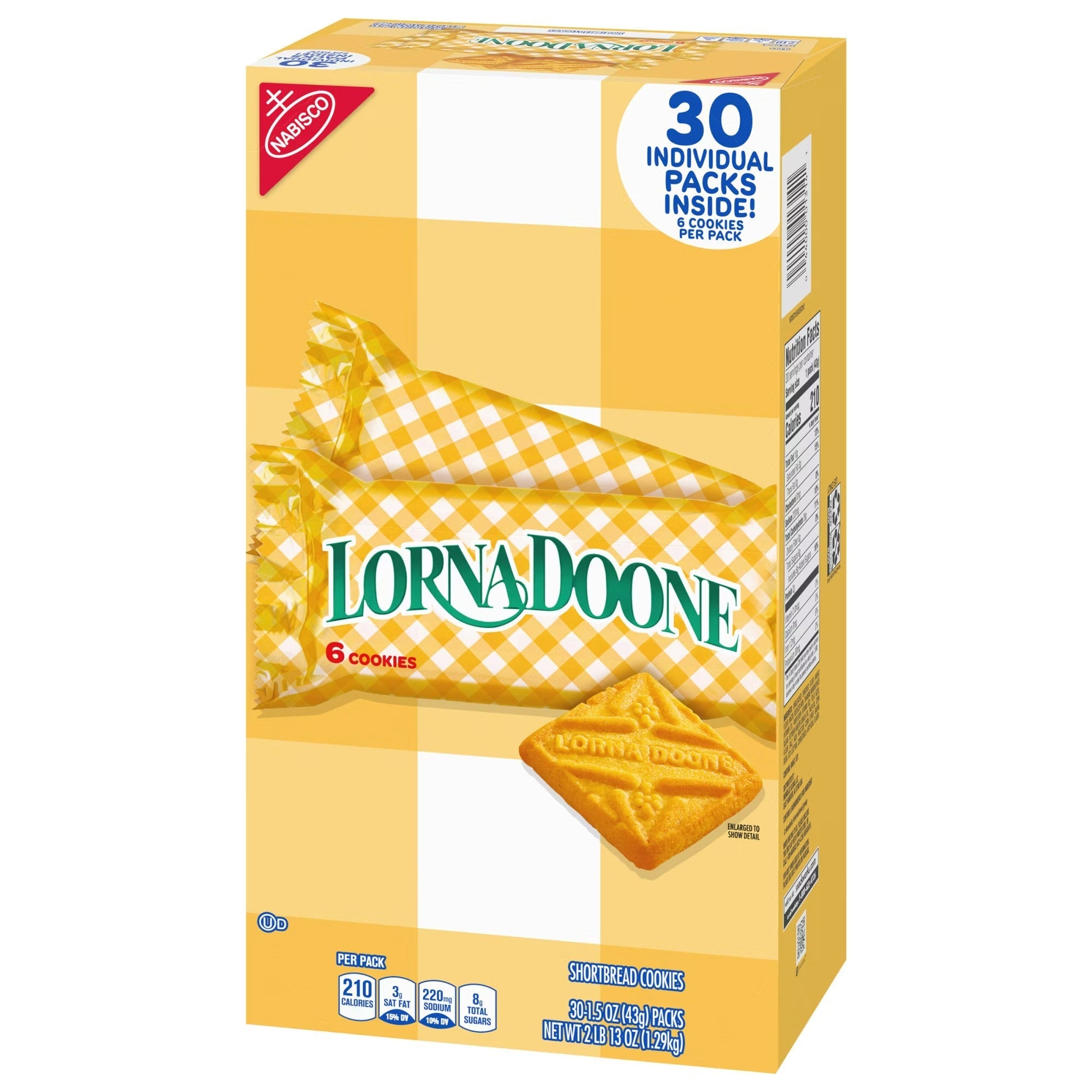 Nabisco Lorna Doone ShortBread Cookies - 1.5oz/30pk