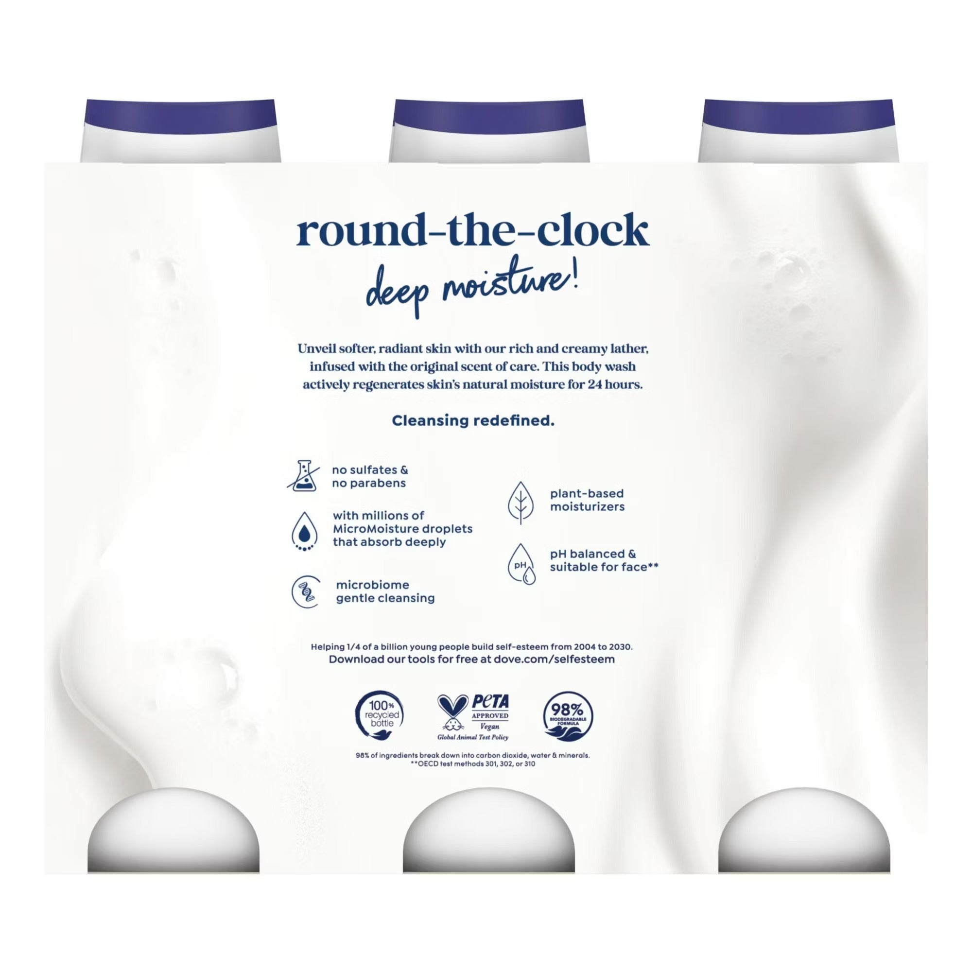 Dove Deep Moisture Renewing Body Wash - 23oz/3pk