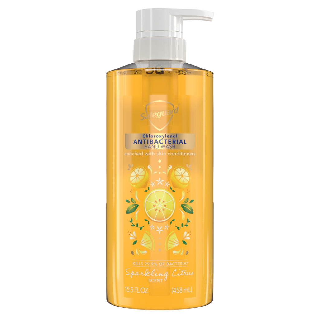 Safeguard Antibacterial Hand Wash Sparkling Citrus Scent - 15.5oz/4pk