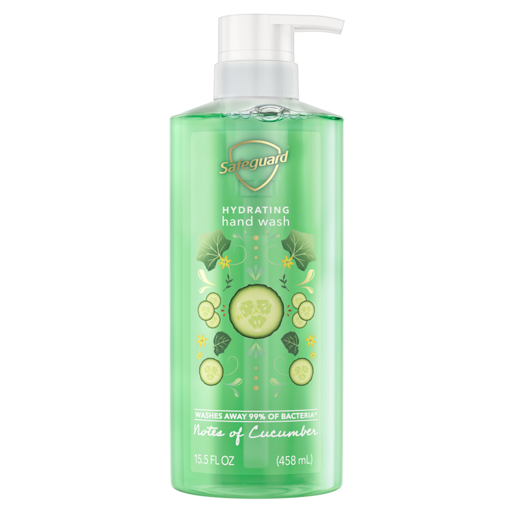 Safeguard Hand Soap Notes of Cucumber - 15.5oz/4pk
