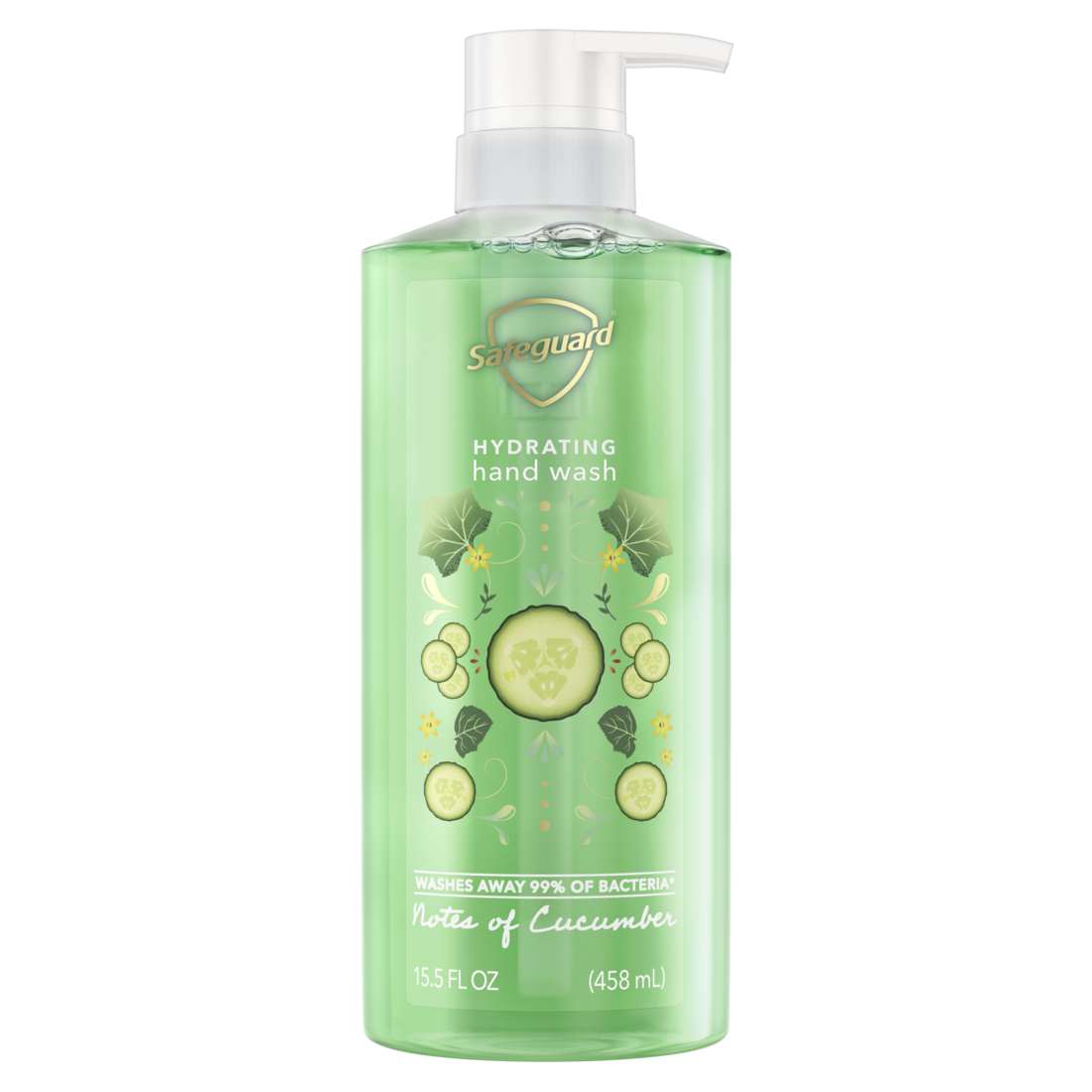 Safeguard Hand Soap Notes of Cucumber - 15.5oz/4pk