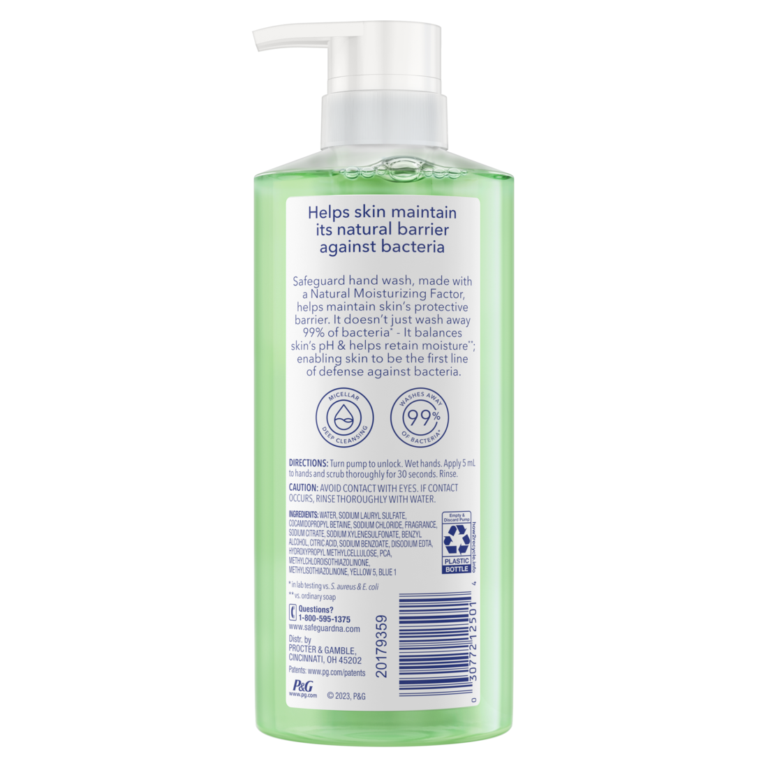 Safeguard Hand Soap Notes of Cucumber - 15.5oz/4pk